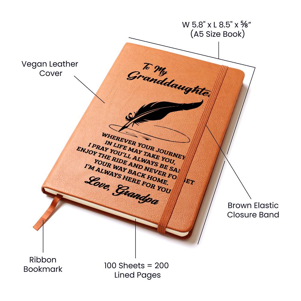Granddaughter Gift From Grandpa, "Never Forget", Graphic Journal