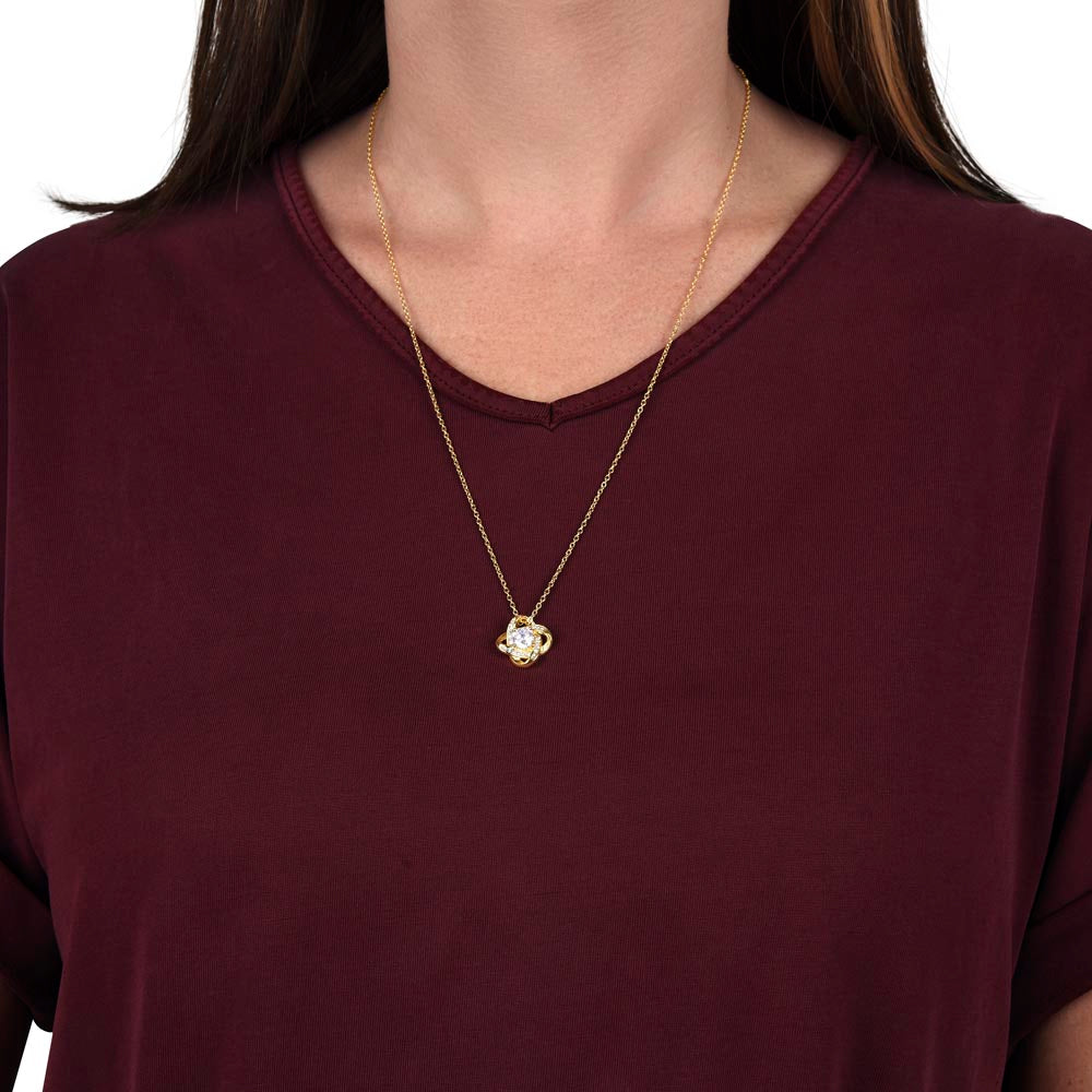 Wife Gift, "Meeting you was fate" Knot Necklace