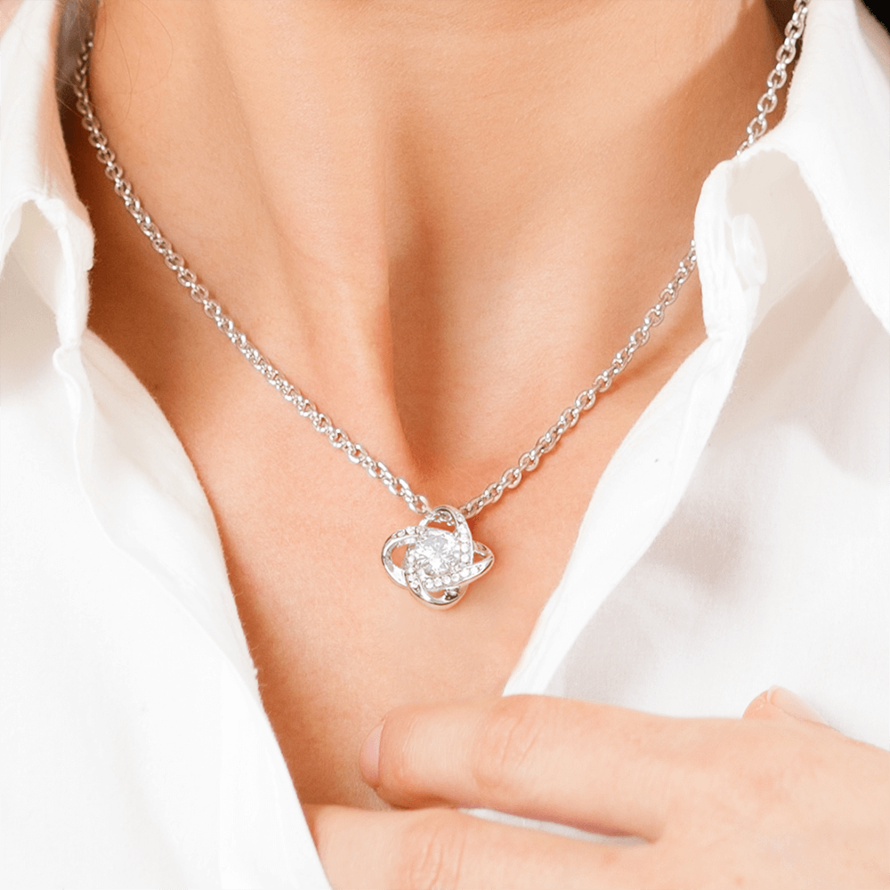 Mom Gift From Son ,"Thank You",Knot Necklace