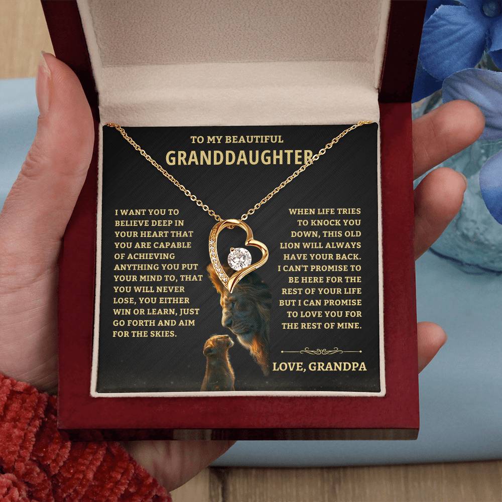 Granddaughter Gift - "Either Win or Learn"- From Grandpa