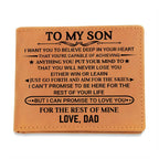 Son Gift-Leather Wallet-From Dad