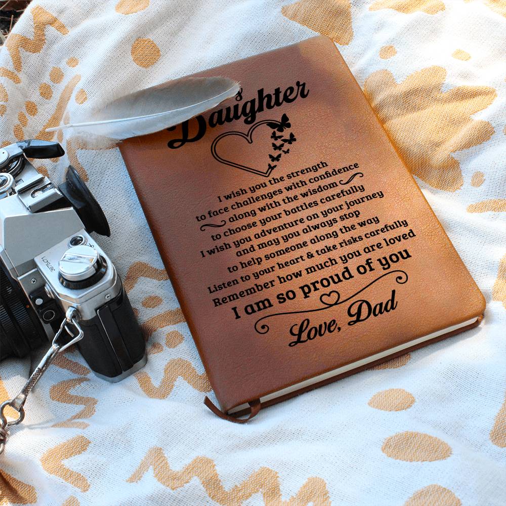 Daughter Gift-Leather Journal-From Dad