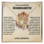 Gift For Granddaughter From Grandpa, "Never Forget How Much I Love You," Necklace