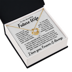 Future Wife Gift, "Forever & Always", Knot Necklace
