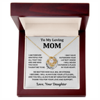 Mom Gift From Daughter,"Forever Grateful", Knot Necklace