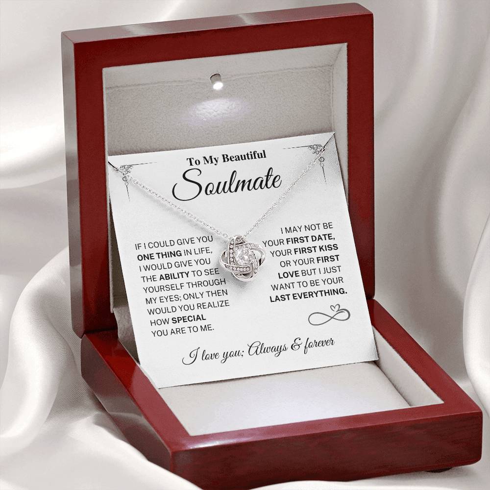 Soulmate Gift-Last Everything-Love Knot Necklace
