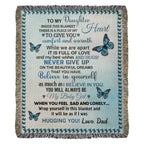 Daughter Gift-Heirloom Woven Blanket-From Dad