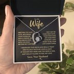 Wife Gift From Husband, "My Love & Light", Forever Love Necklace