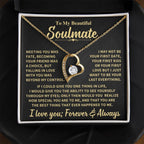 Beautiful Gift For Soulmate, "Meeting You Was Fate"